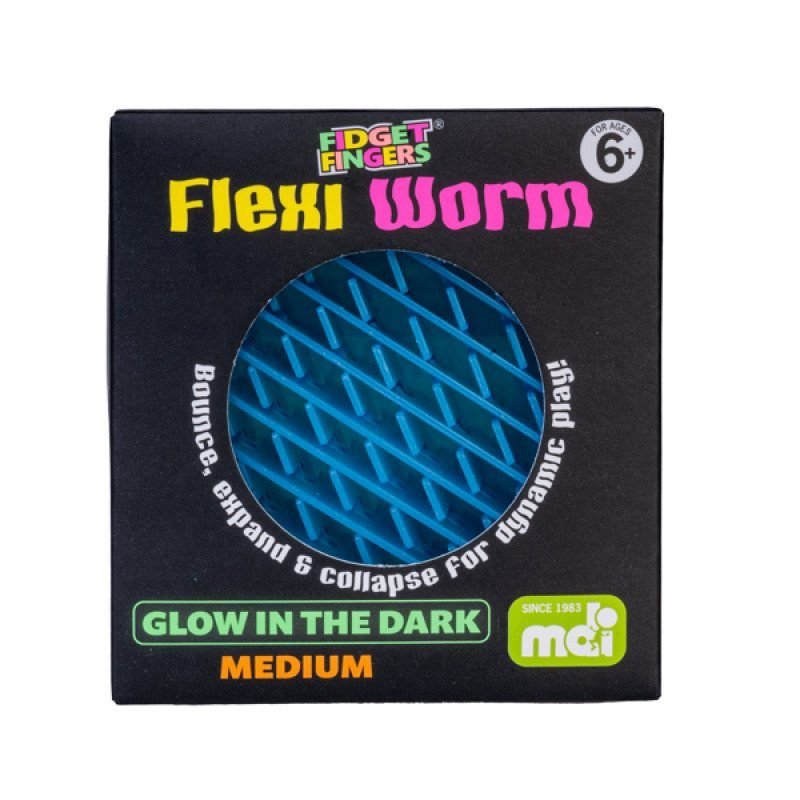Glow in the Dark Medium Flexi Worm - Image 2
