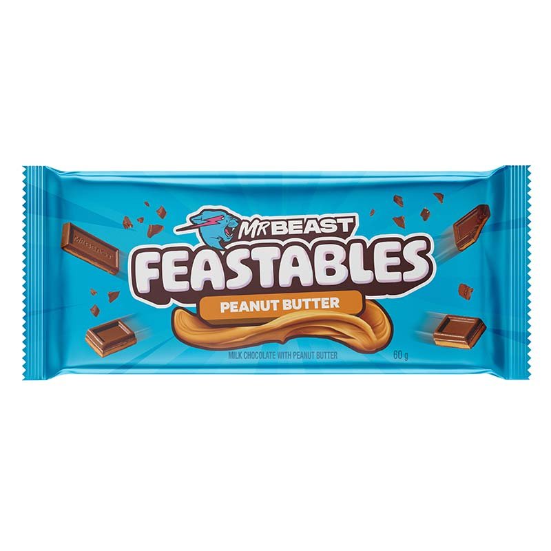 Mr Beast Feastables Chocolate Peanut Butter 60g