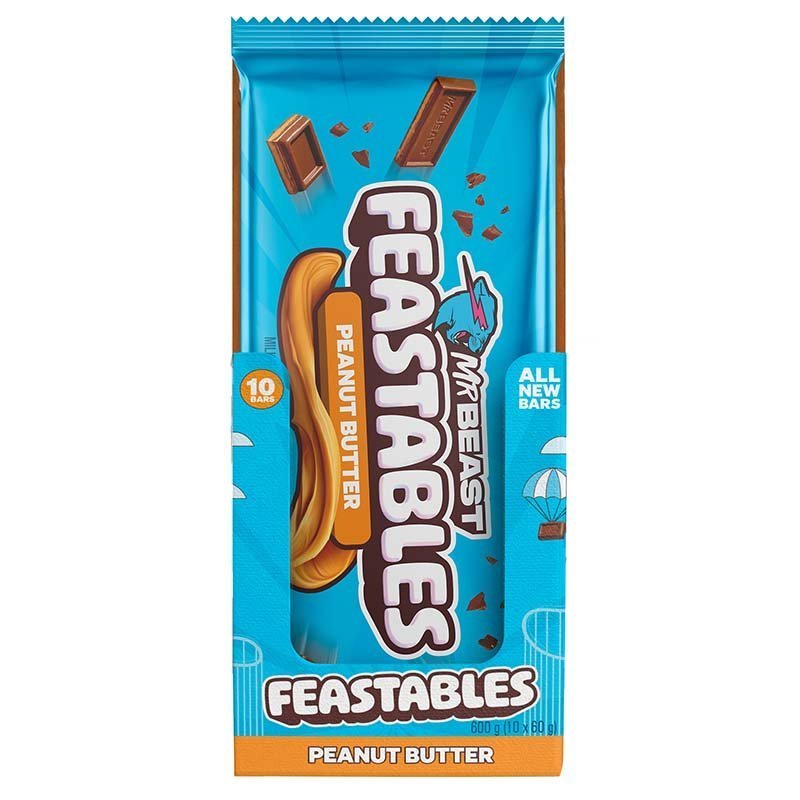 Mr Beast Feastables Chocolate Peanut Butter 60g - Image 2
