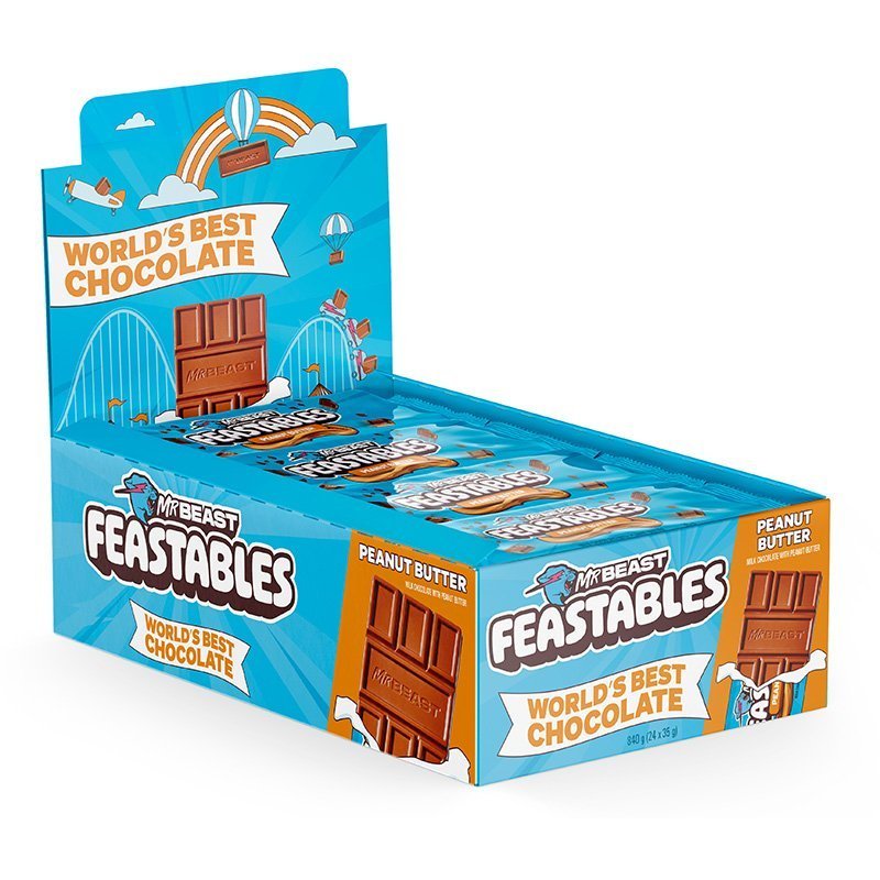 Mr Beast Feastables Chocolate Peanut Butter 35g - Image 2