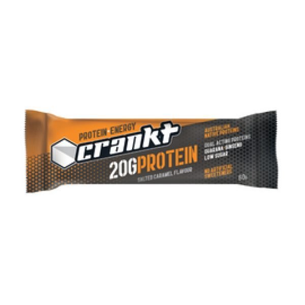 CRANKT Protein + Energy Bar 60g Salted Caramel