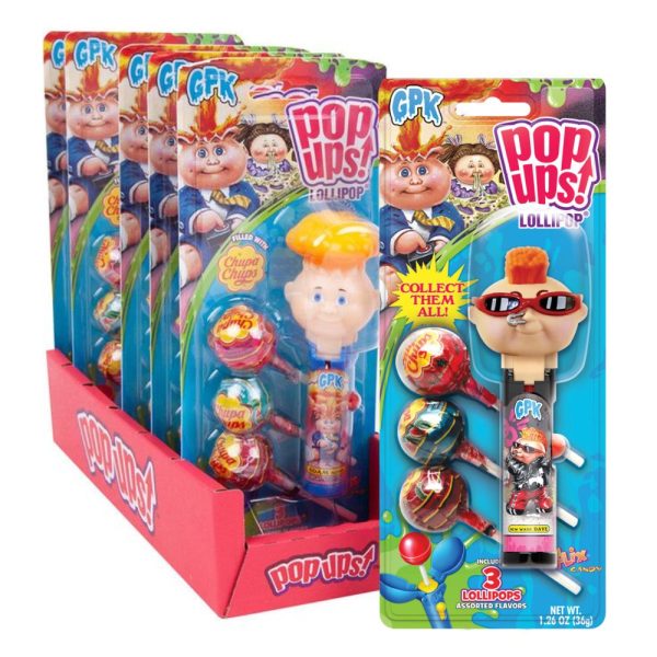Chupa Chups Pop Ups Lollipops Garbage Pail Kids 36g