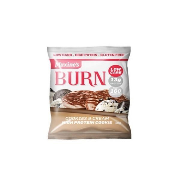 Maxines Burn Cookie 40g Cookies & Cream