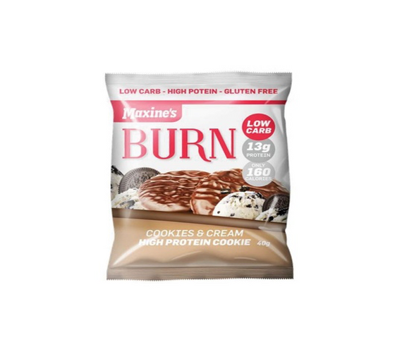 Maxines Burn Cookie 40g Cookies & Cream