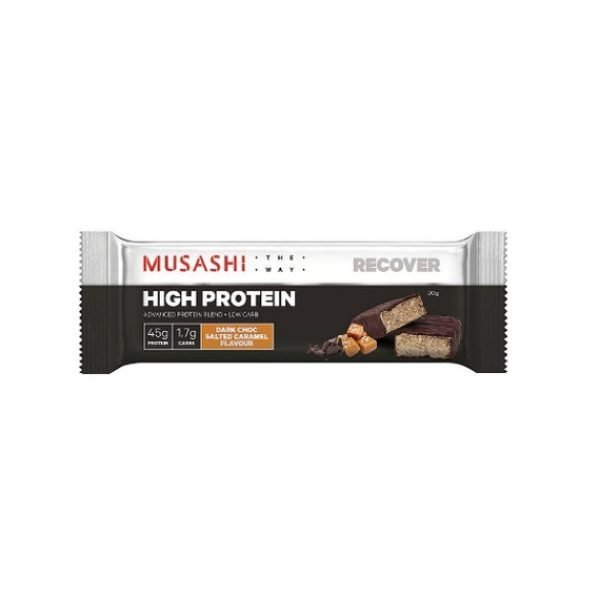 Musashi High Protein Bar - 90g - Dark Choc Salted Caramel
