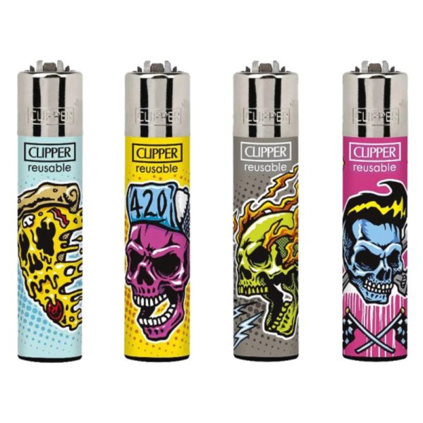 Clipper Lighter Tray Living Skulls