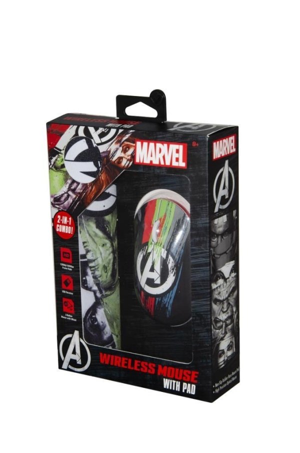 Marvel Avengers Wireless Mouse and Mousepad Combo