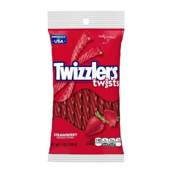 Twizzlers Strawberry Twists Peg Bag 198g