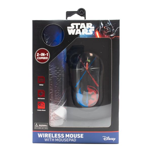 Disney Star Wars Wireless Mouse and Mousepad Combo