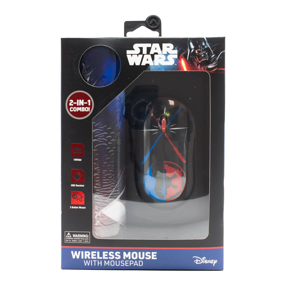 Disney Star Wars Wireless Mouse and Mousepad Combo