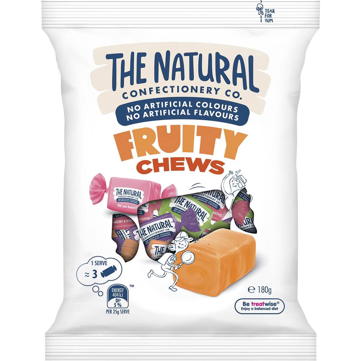 The Natural Confectionery Company Fruity Mix 180g