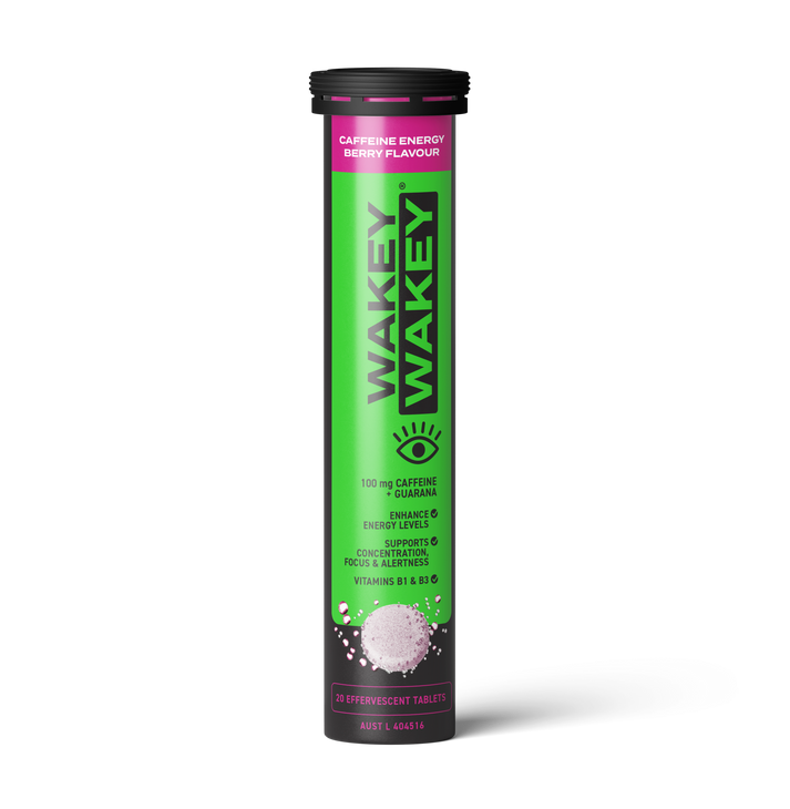 Wakey Wakey Caffeine Effervescent Berry 20 Tablets