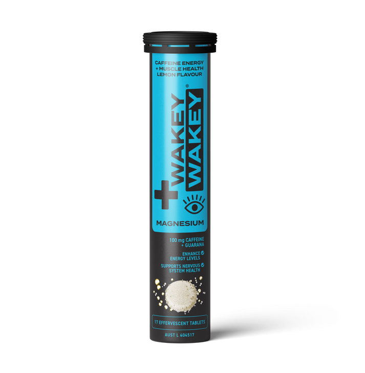 Wakey Wakey Caffeine PLUS Magnesium Effervescent Lemon Flavour 17 Tablets