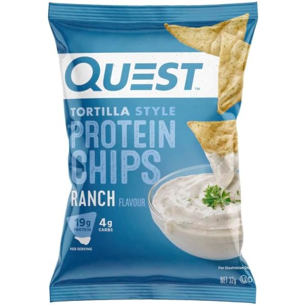 Quest Tortilla Protein Chips Ranch 32g