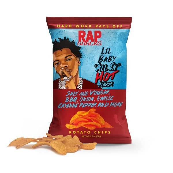 Rap Snacks Lil Baby All In Hot Flavor Potato Chips 70g