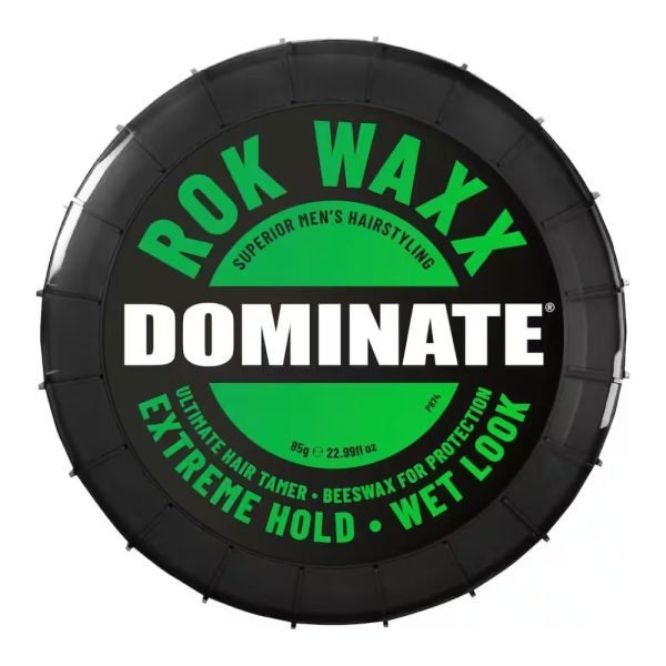 Dominate Rok Waxx Extreme Hold Hair Wax Wet Look 85g