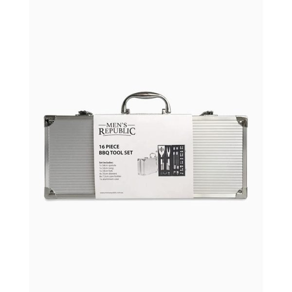 Men's Republic 16 Piece BBQ Set in Aluminium Case