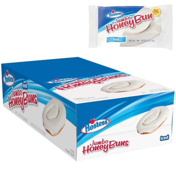 Hostess Iced Jumbo Honey Buns 113g