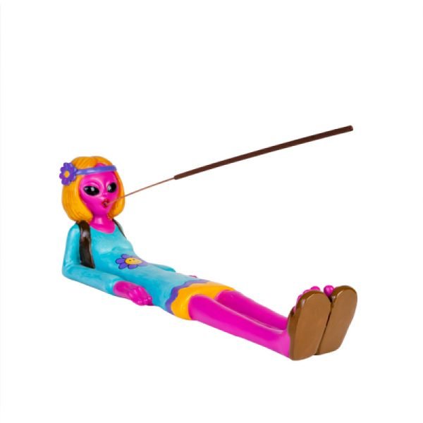 Alien Hippie Girl Incense Burner