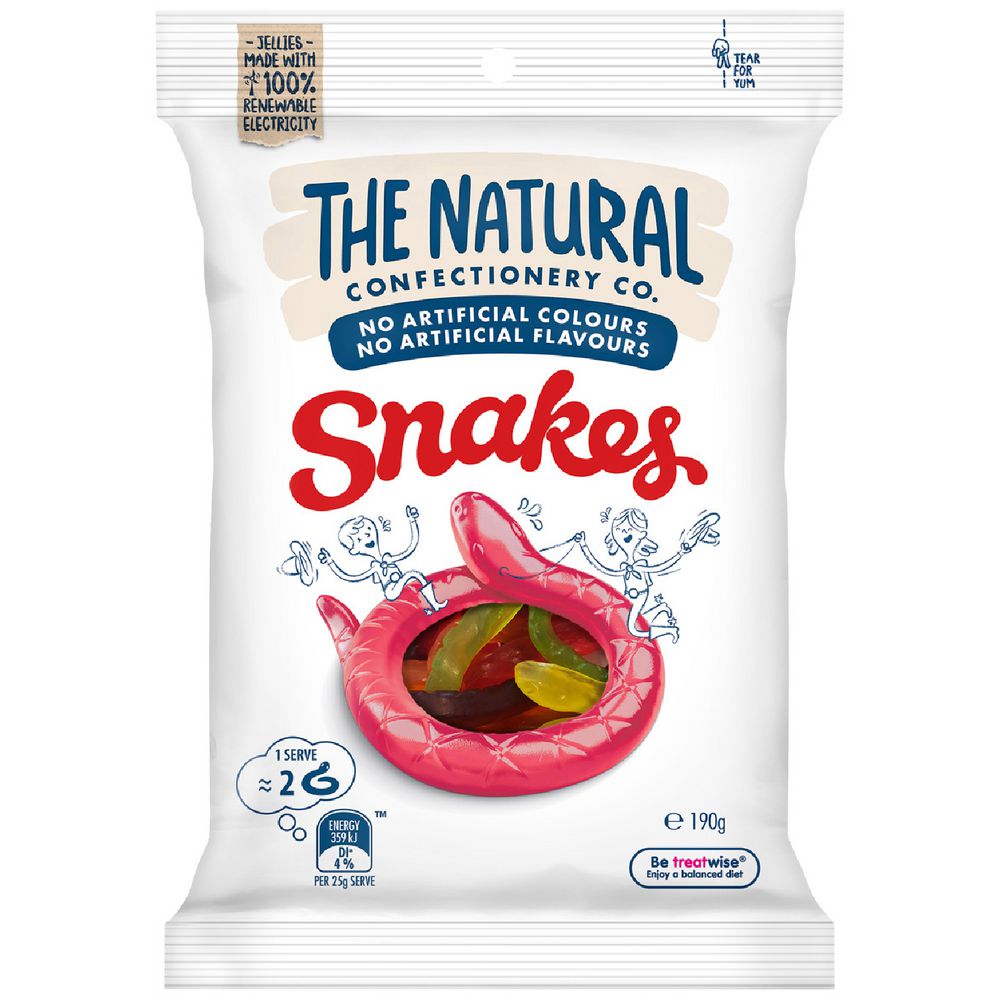 The Natural Confectionery Company Snakes 190g