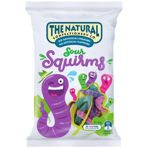 The Natural Confectionery Company Sour Squirms 180g