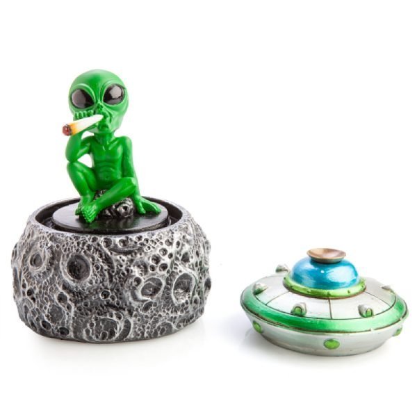 Stoned Alien Glass Case LED Backflow Incense Burner