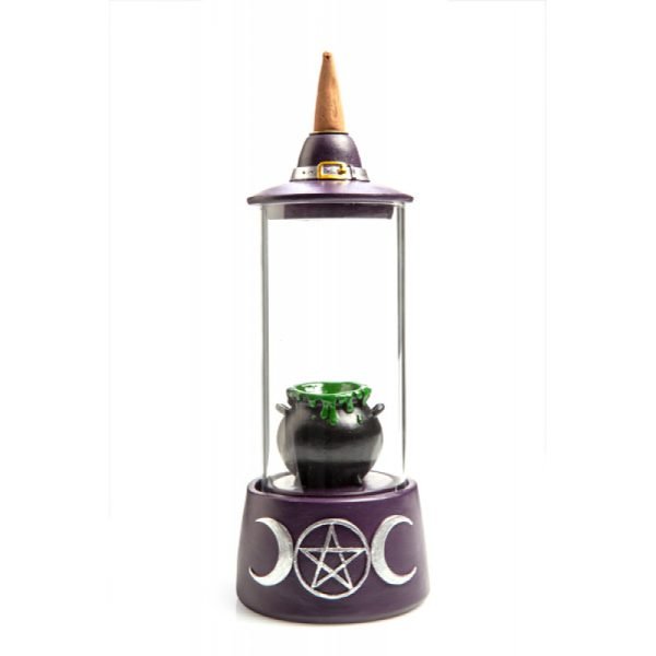 Cauldron Glass Case LED Backflow Incense Burner