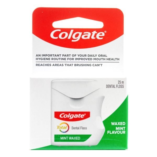 Colgate 25m Dental Floss Mint Waxed
