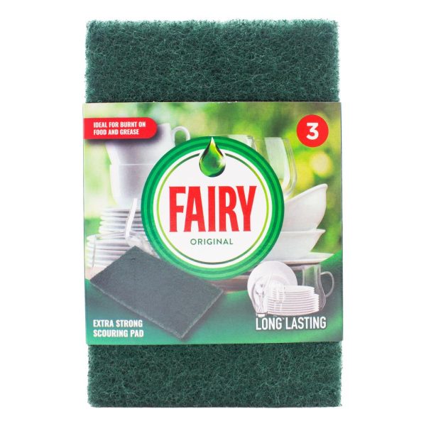 Fairy Original Extra Strong Scourer Pad 3 Pack