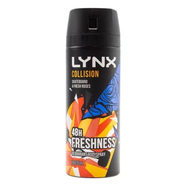 Lynx Deodorant Collision Skateboard & Fresh Roses Bodyspray 165ml