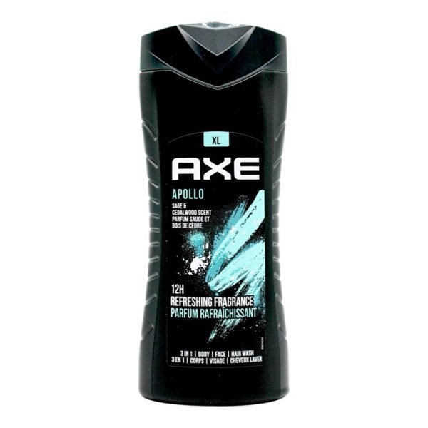 Axe 400ml 3in1 Body & Face & Hair Wash Apollo Sage & Cedalwood