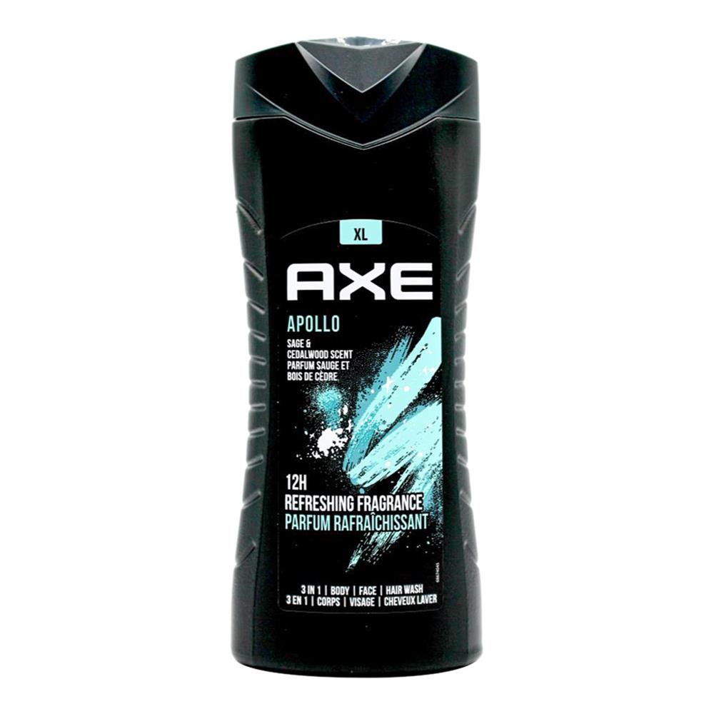 Axe 400ml 3in1 Body & Face & Hair Wash Apollo Sage & Cedalwood