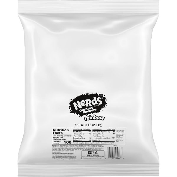 Nerds Rainbow Gummy Clusters 2.2kg Bulk