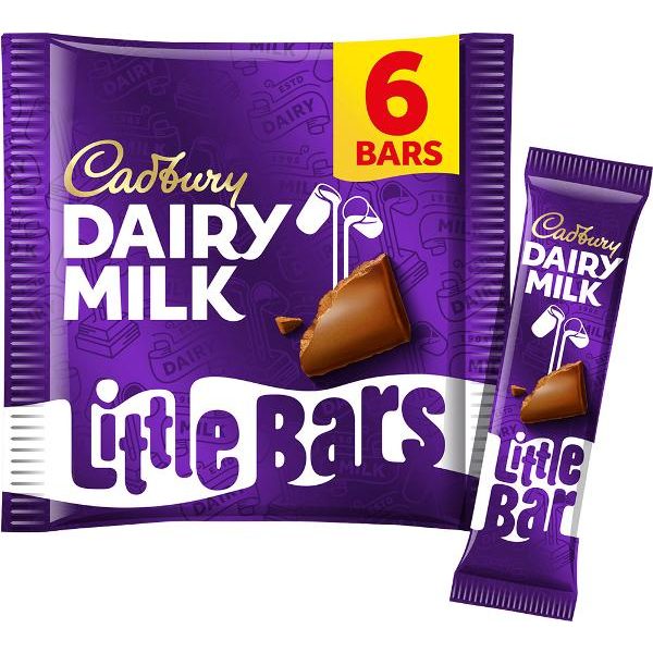 Cadbury Dairy Milk Little Bars 6 Pack 108g