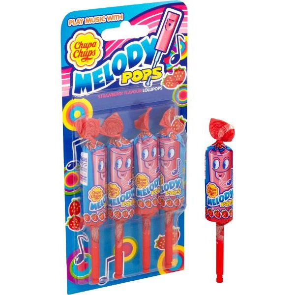 Chupa Chups Melody Pops 4 Pack 60g