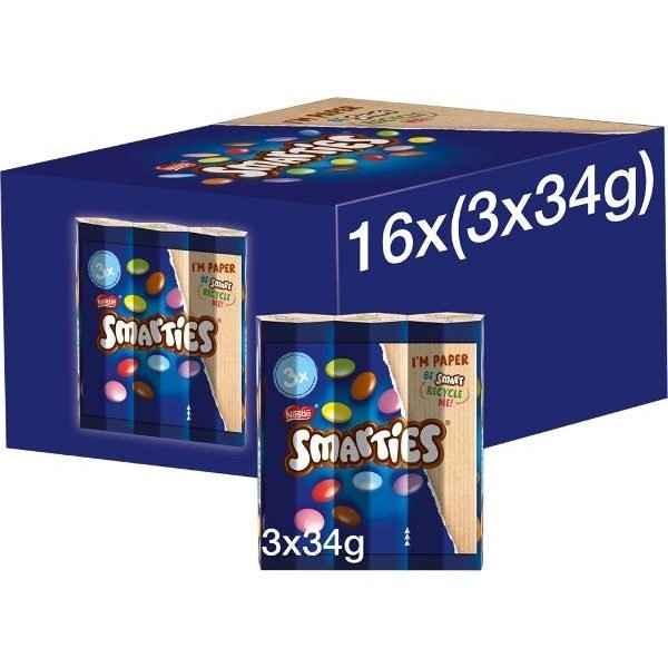 Nestle Smarties 3 Pack 100g