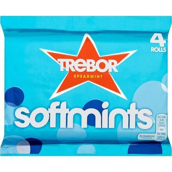 Trebor Softmints Spearmint Mints Roll 4Pk 179.6g
