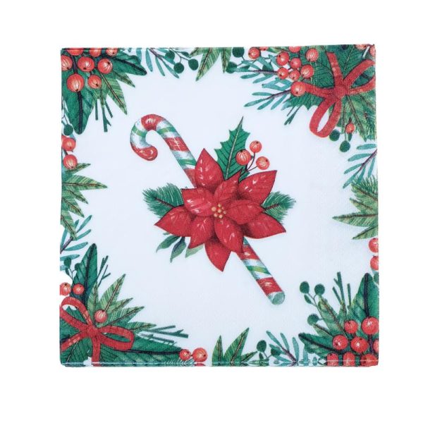 Napkin Christmas 25pk 2ply 30cm x 30cm 12 Assorted Designs
