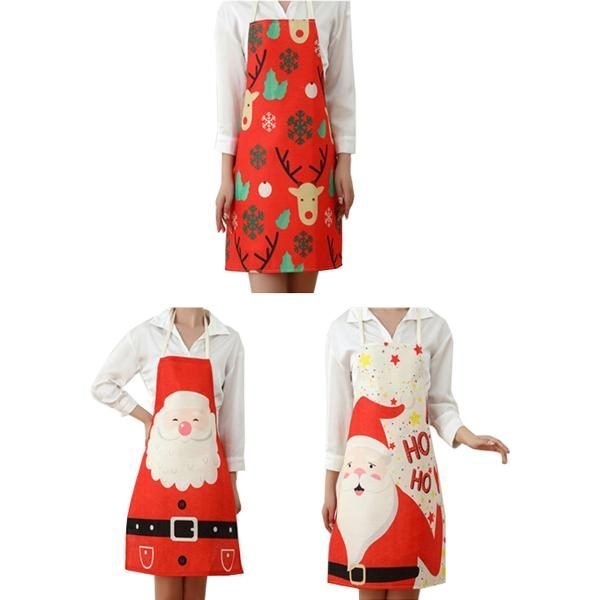 Apron Christmas Adults 70cm x 57cm 3 Assorted Designs