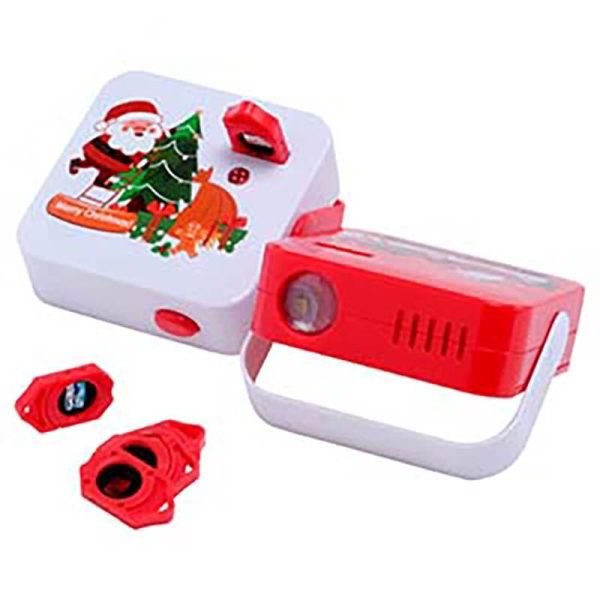 Toy Projector Battery Operated Christmas 9pce Includes: 8 Slides & 1 Projector Requires: 3 x AA Batteries (Not Included)