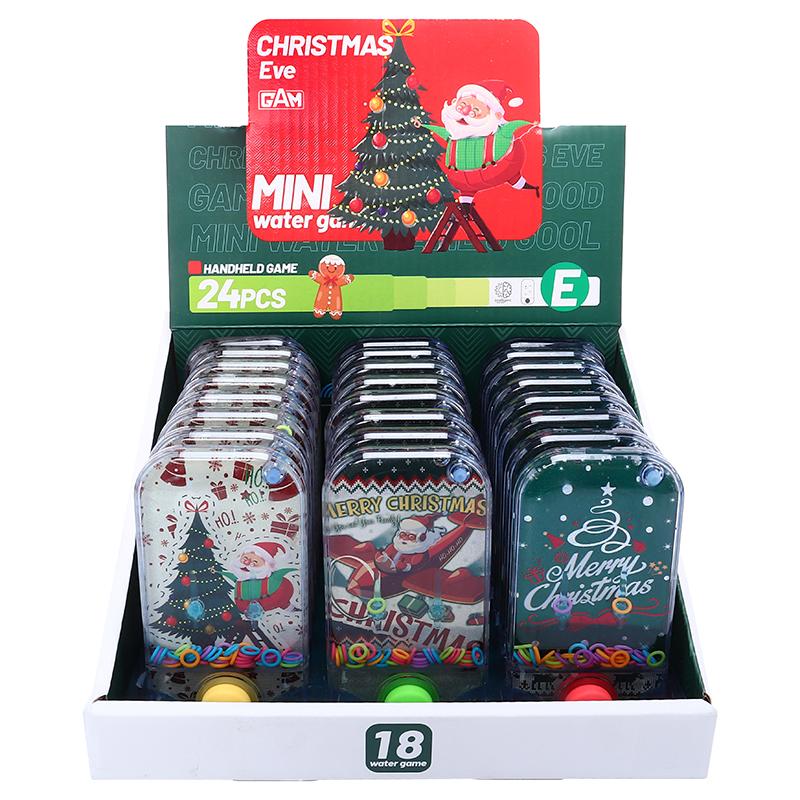 Hand Held Water Skill Game Christmas 11cm x 6cm x 2cm 4 Assorted Designs
