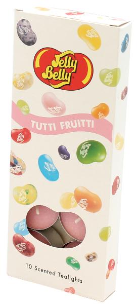 Jelly Belly Scented Tealight Candles Tutti Fruitti 10 Pack