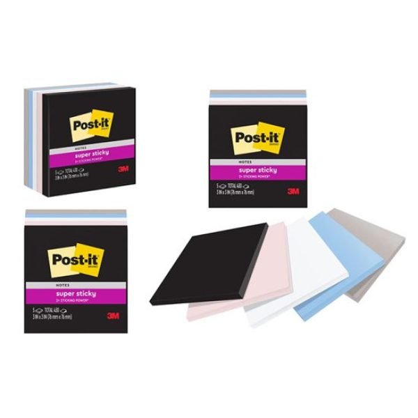 Post It Notes (Assorted Colours) 5pk