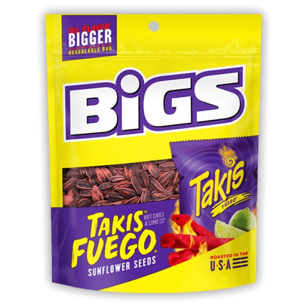 Bigs Takis Fuego Sunflower Seeds Peg Bag 152g