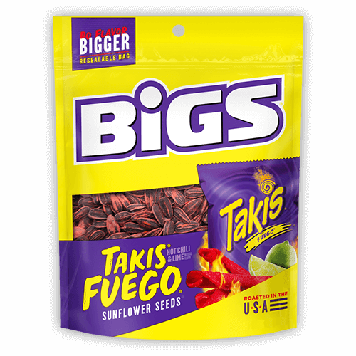 Bigs Takis Fuego Sunflower Seeds Peg Bag 152g