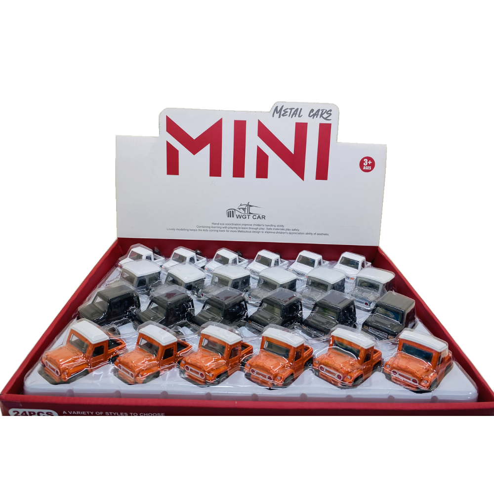 3" Diecast Mini Pick-Up Vehicle 4 Style Mixed