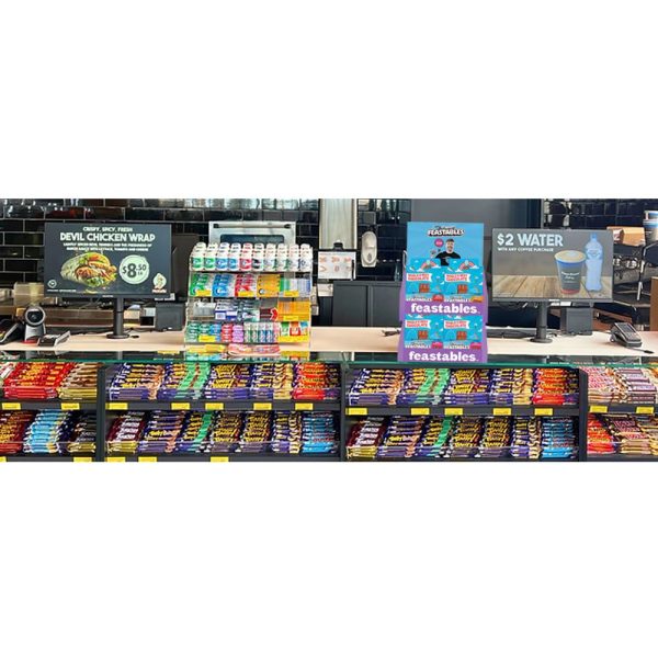 Mr Beast Feastables Chocolate Counter Display Stand
