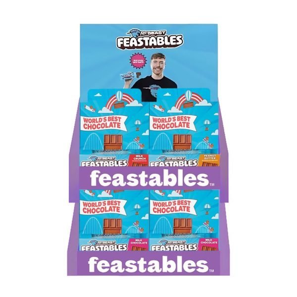 Mr Beast Feastables Chocolate Counter Display Stand
