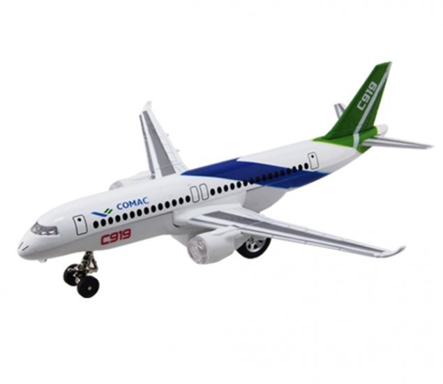 C919 Airliner with Light & Sound 9" Diecast Model