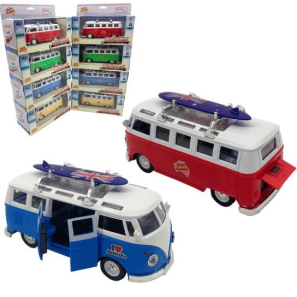 1:32 VW Bus with Aussie Flag Surfboard on top